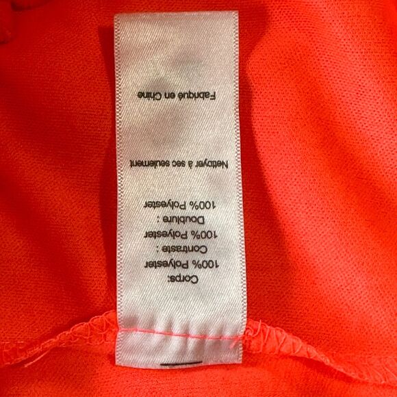 ASTR Women's Dress M Crochet Halter High Neck Lace Bright Neon Orange Bodycon - Picture 10 of 11